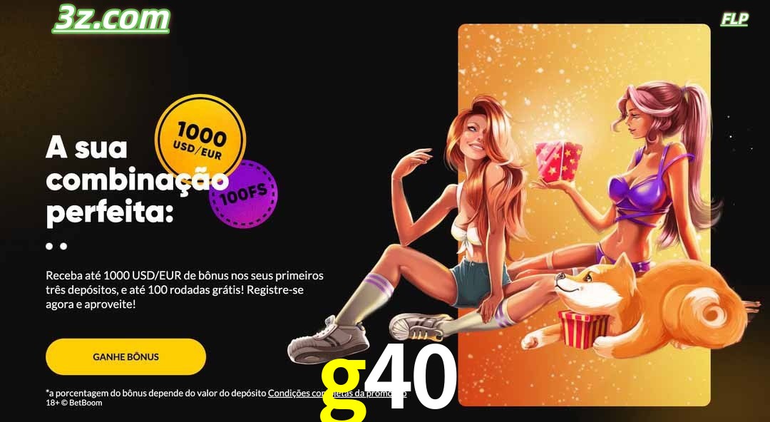 g40 cassino online Brasil com promoção especial de depósito e jackpots